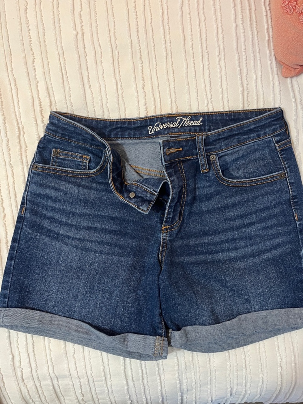 Universal Thread Indigo Cuffed Denim Shorts